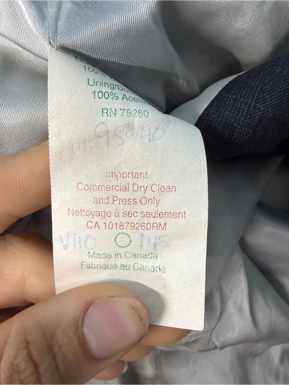 Women’s Size 14S Grey Grand Prix Horseback Riding Show Coat. Good Condition.
